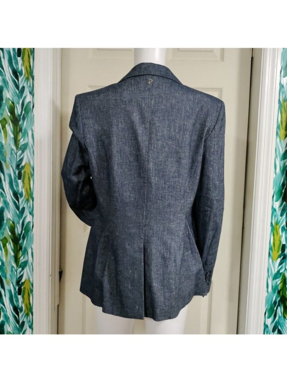 NWT Dondup Lissa Cotton and Linen Single Breasted Blazer S - Picture 9 of 16